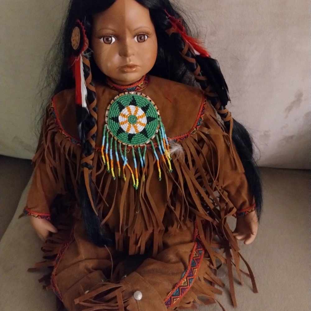 Timeless Limited Collections Porcelain Indian Doll